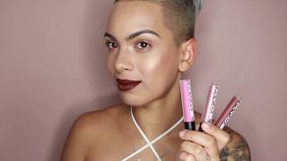 MYOB COSMETICS  LIP SWATCH amp REVIEW  LIQUID LIPSTICKS [upl. by Alyakam991]