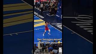 Ben Simmons man 💀🤣 nba viralshort shortsfeed fypage [upl. by Lierbag130]