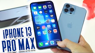 iPhone 13 Pro Max  Unboxing Setup and First Look [upl. by Annaeiluj]