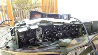 Clansman PRC 320 HWEF contacts on 20 meters using the clansman 320 [upl. by Atnauqahs657]