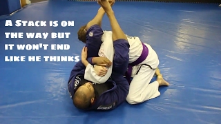 Switch Armbar When Opponents Stacks You in Closed Guard [upl. by Naibaf]