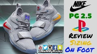 Nike PG 2 5 quotPlayStationquot Edition Review  On Foot I Sizing Guide I Paul George PS PS1 nikepg25 [upl. by Dent]