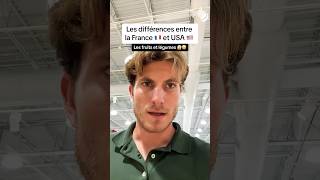 Les différences entre France 🇫🇷 et USA 🇺🇸  Fruits et Légumes 🍒🍑🍌🍊🫘🫛🥜 usa france reels [upl. by Levania]