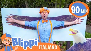 A day at the zoo  Blippi  Moonbug Kids  Cartoni Animati [upl. by Belle104]