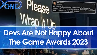 Devs Are Upset About Game Awards 2023 Rushing Acceptance Speeches amp Prioritizing AdsCelebrities [upl. by Sivatnod519]