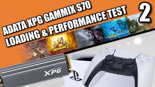 ADATA XPG GAMMIX S70 PS5 SSD Expansion Test 2 [upl. by Dodwell]