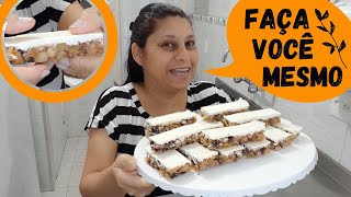 BARRINHA DE FRUTOS SECOS COM CHOCOLATE  FÁCIL DE FAZER [upl. by Morry42]