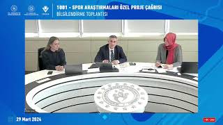 1001 Spor Araştırmaları Özel Proje Çağrısı Bilgilendirme Toplantısı [upl. by Nohpets681]