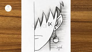 How to draw anime boy step by step  Easy anime drawing  Easy drawing for beginners  Easy drawing [upl. by Andrei]