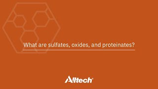 What are sulfates oxides and proteinates [upl. by Nnylekoorb74]