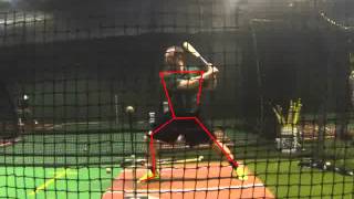 Chas Pippitt demonstrates how to hit a curveball or off speed pitch [upl. by Alva853]