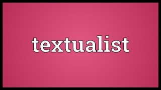 Textualist Meaning [upl. by Pietrek613]