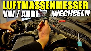 VW  AUDI LUFTMASSENMESSER LMM WECHSELN  TAUSCHEN  FUNKTIONSWEISE [upl. by Nocaed]