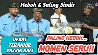 DEBAT PANAS MOMEN LUCU Debat Terakhir Pilgub Bali 2024 Koster Giri vs Mulya Pas [upl. by Luebke]