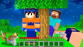 SOBREVIVENDO 24 HORAS COM HEROBRINE NO MINECRAFT [upl. by Rehpetsirhc]