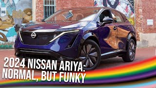 The 2024 Nissan Ariya is a Funky Family EV [upl. by Yatnwahs715]