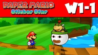 Paper Mario Sticker Star  W11  Warm Fuzzy Plains Nintendo 3DS Gameplay Walkthrough [upl. by Aenert]