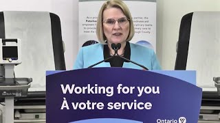 Ontario Health Minister Sylvia Jones announces 110M investment in primary care – February 1 2024 [upl. by Scriven391]