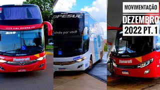 MovimentaçãoRodoviária 39  Movimentação de Dez2022 Pt 1  RETORNO DA LOPESUL AO CANAL 📅🛣️🚍 [upl. by Pricilla129]