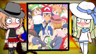 PokeGirls react to Ash’s moments with the girls [upl. by Okire734]