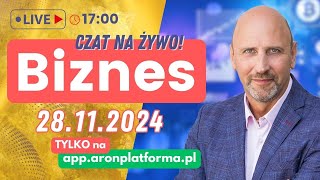 Czat na żywo dla Społeczności AronPlatforma BIZNES  28112024  g 1700 [upl. by Trixie375]