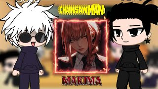 JJK react to F yn as Makima  Makima  Gacha Club react  Gacha React [upl. by Renie]