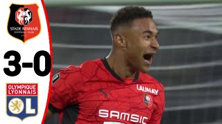 Rennes vs Lyon 30 Henrik Meister Goal  All Goals and Extended Highlights [upl. by Aknaib]