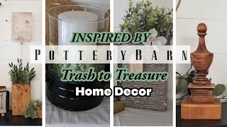 INSPIRED BY POTTERY BARN TRASH TO TREASURE HOME DECORRustic Decor Diys that are Inexpensive [upl. by Dagney]