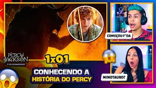 Percy Jackson e os Olimpianos  1T  EP 01 🇧🇷  Casal Jounin React 🔥 [upl. by Nyvrem]