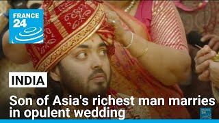 Son of Asias richest man marries in opulent wedding • FRANCE 24 English [upl. by Dlared]