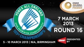 R16  MD  Liu XQiu Z vs MBoeCMogensen  2013 Yonex All England [upl. by Alial]