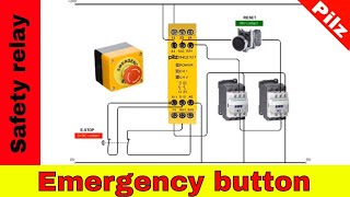 pnoz x28p PILZ Safety Relay Wiring For Emergency [upl. by Prouty]