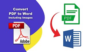 How to convert a pdf file to word document including images Export PDF using Adobe Acrobat Pro DC [upl. by Wasson]