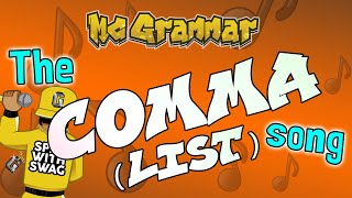 The Comma for Lists Song  MC Grammar 🎤  Educational Rap Songs for Kids 🎵 [upl. by Hpesojnhoj]