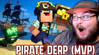 PIRATE DERP Minecraft Animation By Black Plasma Studios  Minecraft REACTION [upl. by Bleier]