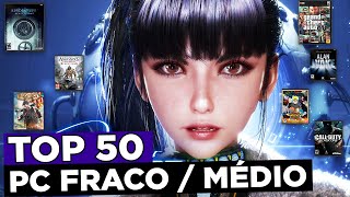 TOP 50 Melhores Jogos Leves Para PC FRACO  MÉDIO  2024 [upl. by Lyrrehs]