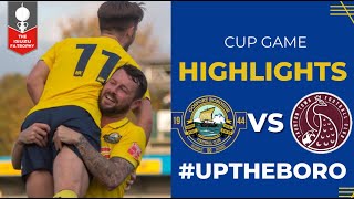 MATCH HIGHLIGHTS FA TROPHY  Gosport Borough vs Taunton Town H [upl. by Twelve]