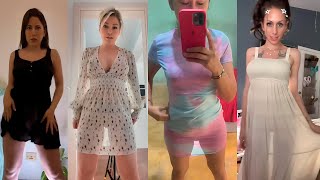 😱Transparent Dress Challenge😱4K Girls Without Underwear 23 [upl. by Kaylil]