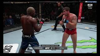 Derek Brunson vs Darren Till Highlights [upl. by Atinid440]