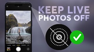 iPhone Camera Tip How To Keep Live Photos Turned Off in iOS [upl. by Lamhaj66]