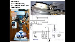 Stufenlose Drehzahlregelung mit Frequenzumrichter Teil 2 Schaltplan [upl. by Jodie]