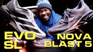 Asics Novablast 5 vs Adidas EVO SL Comparison [upl. by Nyrmac]