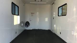 New 7x16 Insulated Cargo Trailer with windows power AC and nudo floor [upl. by Jermain]