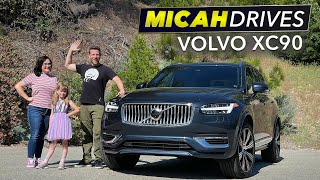 2023 Volvo XC90  3Row SUV Family Review [upl. by Olnee557]