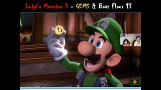 Luigis Mansion 3  13F Gems amp Boss walkthrough [upl. by Hoyt480]