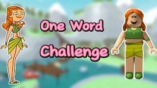 One Word Challenge Gone Wrong in Trd [upl. by Nady]