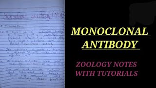 MONOCLONAL ANTIBODY IN HINDI MCAsnotes bsc2ndyearzoology zoologynotes immunologynotes zoology [upl. by Aliakim]