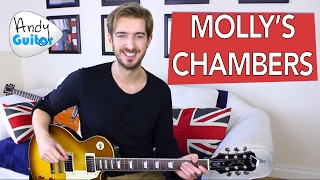 Kings of Leon  Mollys Chambers Guitar Lesson  EASY BEGINNER POWER CHORD SONG [upl. by Naibaf397]