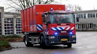 Kazernealarm P1 Brandweer Deventer HA 042885  HVH 042870 naar aanrijding Pothoofd Deventer [upl. by Najib]