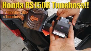 Honda RS150R With Tuneboss  Unboxing and Installation [upl. by Thalia]